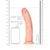 Realrock By Shots Realrock Silicone didelis dildo su stipriu siurbtuku 25 cm