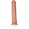 Realrock By Shots RealRock Curved Silicone Model with Suction Cup 25.5 cm - Skin Tone