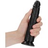 Realrock By Shots Realrock Slim Realistic Dildo su siurbtuku - 7"/ 18 cm