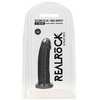 Realrock By Shots REALROCK Ultra Silicone Model 15 cm Thermo Reactive, Suction Cup, Juodas