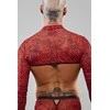 Regnes Fetish Planet Crop top, ilgomis rankovėmis - L