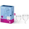 Satisfyer Feel Secure Menstrual Cup - Flexible Medical-Grade Silicone, Size M