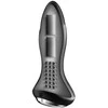 Satisfyer Juodas Vibrating Plug Plug Anal Vibratorius