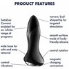 Satisfyer Rotator Plug 2+ App-Controlled Vibrating Anal Plug, Juodas