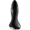 Satisfyer Juodas Vibrating Plug Plug Anal Vibratorius