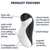 Satisfyer Orca Juodas &amp; Baltas klitorio stimuliatorius