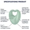 Satisfyer Perfect Pair 3 daugiafunkcinis pirštų vibratorius, žalias