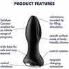 Satisfyer Rotator Plug 2+ analinis kištukas Juodas