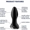 Satisfyer Rotator Plug 2+ Vibrating Plug App-Controlled Silicone Juodas