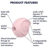 Satisfyer Sugar Rush Air Pulse Silicone Intimate System Rožinė Rechargeable