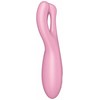 SATISFYER_Threesome 4 vibratorius, rožinis vibratorius
