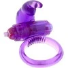Seven creations Ultra Soft Vibrating Jelly Rabbit Ring by ToyJoy - Flexible Silicone, Clear