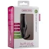 Shots Sinner Gear Anal Plug Small with Ergonomic Handle Juodas 4.6 Inch