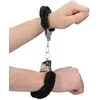 Shots Rožinė Ouch! Furry Handcuffs Rožinė - Adjustable Soft Restraint System
