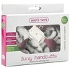 Shots Ouch! Plush Metal Handcuffs with Quick Release - Juodas, Adjustable Fit