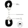 Shots Rožinė Ouch! Furry Handcuffs Rožinė - Adjustable Soft Restraint System