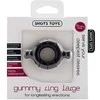 Shots Gummy Ring Large - Flexible Intimate Support Ring, TPE, Clear