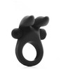 Shots Satisfyer Rabbit Intimate Ring Silicone Flexible Juodas