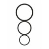 Shots Screaming O Flat Ring Set - Anatomical Silicone Support, 3 Sizes