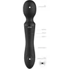 Vive By Shots Enora Wand Massager Juodas - Dual Motor, Atsparus vandeniui, 10 Modes