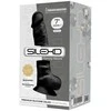 Silexd didelis juodas veninis dildo su siurbtuku 17,7 cm