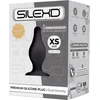 Silexd Silicone sklandus analinis kištukas juoda kištukas