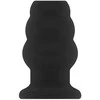 Sono By Shots Ouch! No.50 Medium Hollow Tunnel Plug - Silicone, 102mm, Juodas