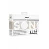 Sono By Shots Ouch! No.80 Silicone Anal Plug Set 4 Sizes Ergonomic Base Juodas