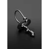 Steel By Shots Triune Stainless Steel Bumpy Urethral Expander with Glans Ring, Sidabrinis
