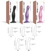 Strap On Me Fancy juoda supaprastintas makšties analinis dildo