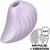 Satisfyer Pearl Diver Air Pulse Vibrator Double Motor, Rožinė, Compact