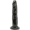 Get Real TOYJOY natūralus dirbtinis dildo, juodas penio narys, 18 cm