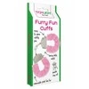 Rožinė TOYJOY Furry Fun Cuffs Rožinė - Plush-Coated Steel Wrist Restraints