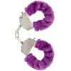 Toy joy TOYJOY Furry Fun Cuffs Violetinė - Soft Plush Restraint System with Keys
