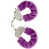Toy joy TOYJOY Furry Fun Cuffs Violetinė - Soft Plush Restraint System with Keys