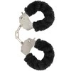 BoT TOYJOY Furry Fun Cuffs Juodas - Soft Plush Wrist Restraint Set