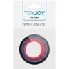 TOYJOY Rinkinys 3 spalvingi silikoniniai penio žiedai