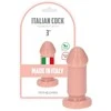 Toyz4Lovers Mėsos spalvos guminis dildo, lygus su siurbtuku, 8 cm
