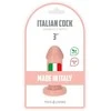 Toyz4Lovers Mėsos spalvos guminis dildo, lygus su siurbtuku, 8 cm