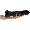 Toyz4Lovers Juoda storas tikroviškas dildo su venomis 28,5 cm