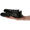 Toyz4Lovers Juoda dvigubas dildo storas dviejų penių siurbtukas