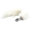 Toyz4Lovers Metalinis analinis kištukas su ilga uodega ir kailiu, 7cm