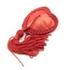 Toyz4Lovers Apatiniai drabužiai-Heart Nipples Tassels Raudonas