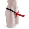 Toyz4Lovers Raudon viliojantis strap-on dildo su petnešėlėmis