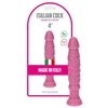 Toyz4Lovers Rožinė tikroviškas penis su spiralinėmis venomis 10,5 cm