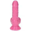 Toyz4Lovers Rožinė żylaste dildo gumowe su przyssawką 10,5 cm