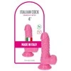 Toyz4Lovers Rožinė żylaste dildo gumowe su przyssawką 10,5 cm