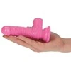 Toyz4Lovers Rožinė żylaste dildo gumowe su przyssawką 10,5 cm