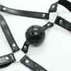 Toyz4Lovers Galvos diržų kaukė su dirželiais su gag bdsm sex