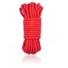 Toyz4Lovers Wiązania-COTTON ROPE 5M Raudonas